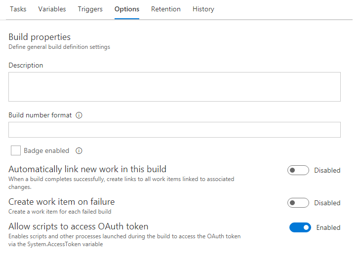 Allow scripts to access OAuth token
